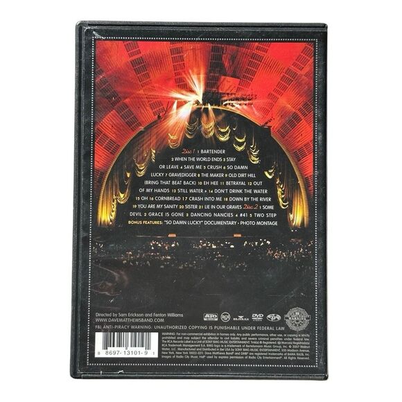 Dave Matthews & Tim Reynolds – Live at Radio City 2-Disc DVD (Excellent) - Picture 2 of 7